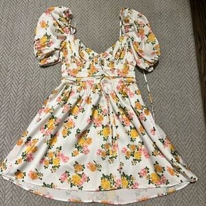 For Love & Lemons Floral Mini Dress